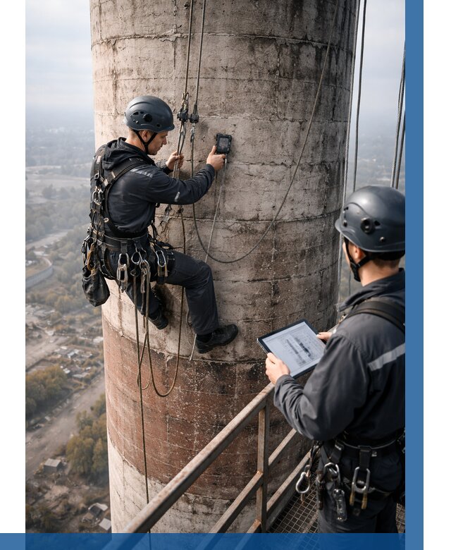 Обследование дымовой трубы в Новороссийске от 8166 р. | ВЫСОТНИК-Нвр