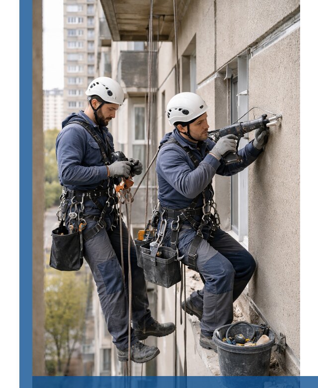 Промышленные альпинисты высотные работы и монтаж в Новороссийске